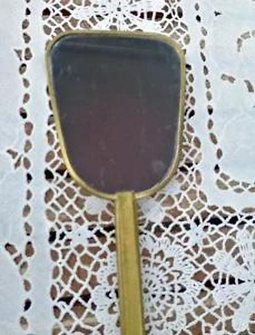 Stilska ogledala: Starinsko ručno ogledalo MESING elegantan retro detalj 30cm. Prelepo — 9