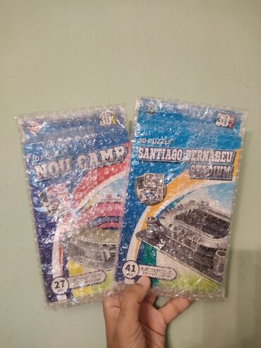 smurfiki yumşaq oyuncaqlar: 🧩 3D Puzzle 🏟️ Nou Camp və 🏟️Santiago Bernabeu stadionları 💵❗Birinin