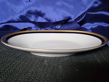 Ostali antikviteti: Oval Heinrich i Co. 1939g+ Bavaria. Oval,porcelan,kobalt,24na — 6