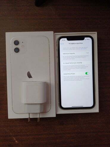 Apple iPhone: IPhone 11, 128 GB, Ağ, Face ID