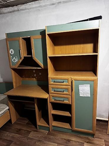 детский комод фото: Детская гарнитура, Б/у, Для девочки, ДСП, цвет - Зеленый, Самовывоз — 1