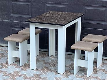 Masa və oturacaq dəstləri: Mətbəx üçün, Yeni, Açılmayan, Dördbucaq masa, 4 stul — 11