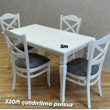 Tavalar: *Bir gün ərzində çatdırılma olunan* ✔️Kuxna üçün stol stul dəsti✨✨