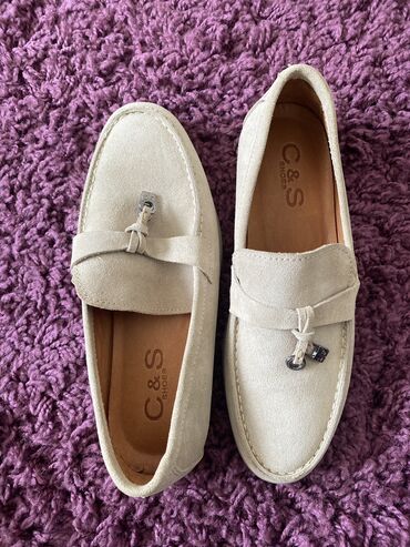 обувь белая: Натуральная замша, новый, размер 38