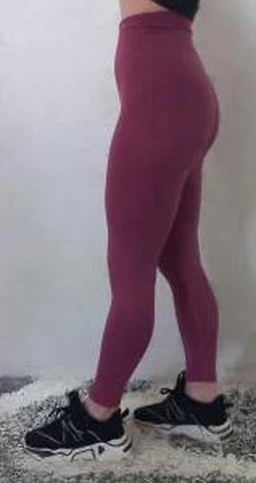 Helanke, biciklistički šortsevi: Ženske sportske helanke – visoki struk, bešavne - Boja: ciklama/roze — 25