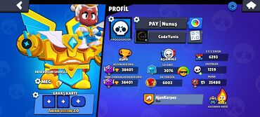 PS2 & PS1 (Sony PlayStation 2 & 1): Brawl Stars oyununda 38401 kuboklu və 81/93 döyüşçü kolleksiyası olan