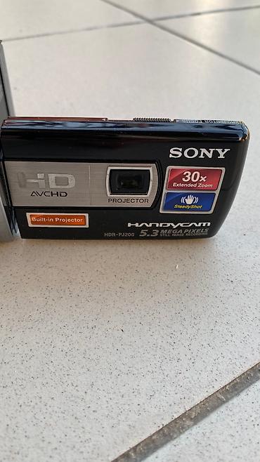 av hdmi adapter: Sony video kamera HDR-P200 modeli. ozunde proyektoru var, yeni — 7