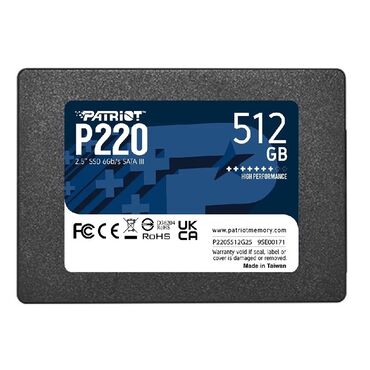 ssd кейс: Накопитель, Новый, Patriot, SSD, 512 ГБ, 2.5", Для ПК