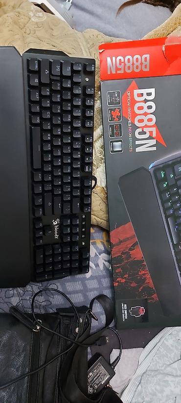 logitech mx: Клавиатура, Bloody, Механическая, Проводное подключение, Размер: 75% — 4