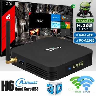 tv box pult: Yeni Smart TV boks 4 GB / 64 GB, Ünvandan götürmə, Pulsuz çatdırılma, Ödənişli çatdırılma