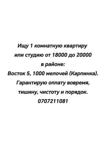 ищу квартиру долгосрочное: 1 комната, 36 м²