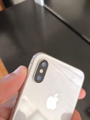 ipone x kreditle: IPhone X, 64 GB, Ağ, Zəmanət, Simsiz şarj, Face ID
