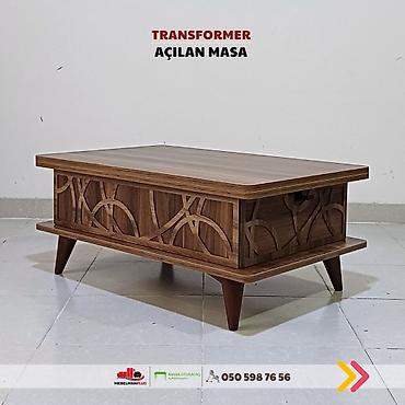 Masalar: Jurnal masası, Yeni, Transformer, Dördbucaq masa — 1