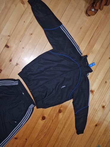 Trenerke: Komplet, 2XL (EU 56), 3XL (EU 58), XL (EU 54), Adidas, bоја - Crna, Mikrofiber — 2