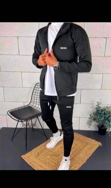 crni tech fleece: Nove muške trenerke S,M,LXL,XXL veličine za samo 3500 din