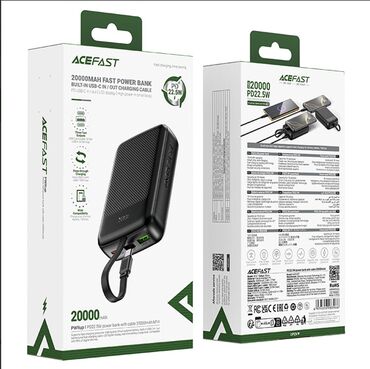 батареи продаю: ⚡ ВНЕШНИЙ АККУМУЛЯТОР ACEFAST M14 PD22.5W (20000mAh) — СО ВСТРОЕННЫМ