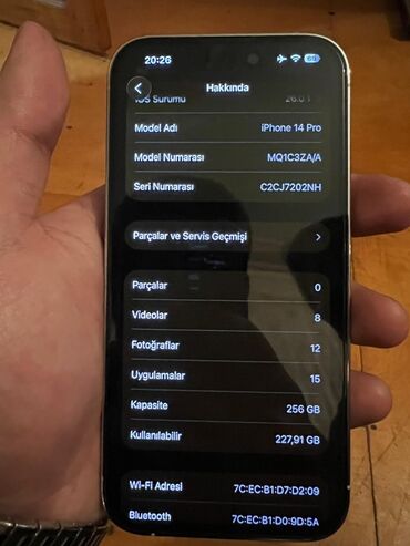 kreditle iphone 14 pro: IPhone 14 Pro, 256 GB, Gümüşü, Face ID
