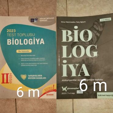 3 cu sinif informatika metodik vesait: TƏCİLİ SATILIR!!! Kitabların hər biri 6 AZN Məhsul: Biologiya test