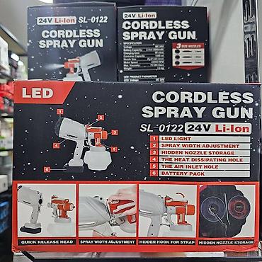 Bežični pištolj za farbanje SL-0122, 24V Li-Ion - Tip: Cordless Spray na lalafo.rs Bežični pištolj za farbanje SL-0122, 24V Li-Ion - Tip: Cordless Spray