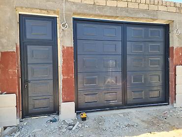 msb avtomatik qapılar: İkiyarpaq qaraj qapıları – metal karkaslı, panel görünümlü. - — 3