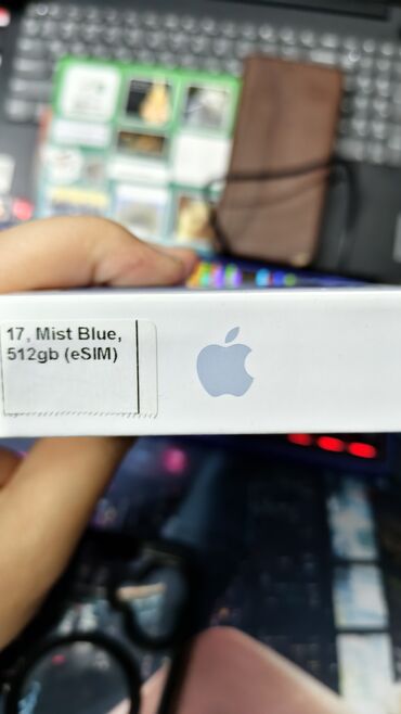 Apple iPhone: IPhone 17, Новый, 512 ГБ, Голубой, Чехол, 100 % — 17