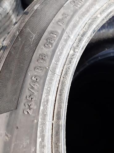 колеса новые: Шины, 235/45/18 2шт. Европа, лето, резина привозная, состояние — 5
