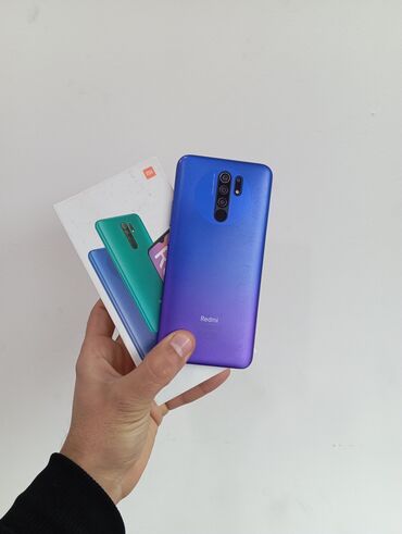 redmi mi 11lite: Xiaomi Redmi 9, 64 GB, rəng - Göy, 
 Düyməli, Barmaq izi, İki sim kartlı