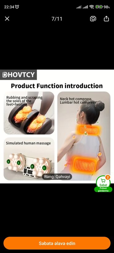 Masajorlar: Masajor, Bədən üçün, Yeni, Pulsuz çatdırılma — 5