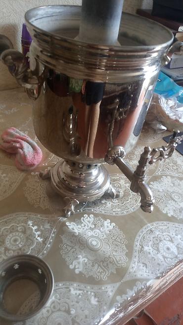 işlenmiş samavar: İşlənmiş Od Samovar, 5 l, Ünvandan götürmə — 2