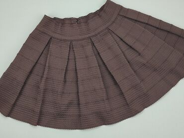 brązowa spódnice plisowane: Spódnica, L, stan - Idealny