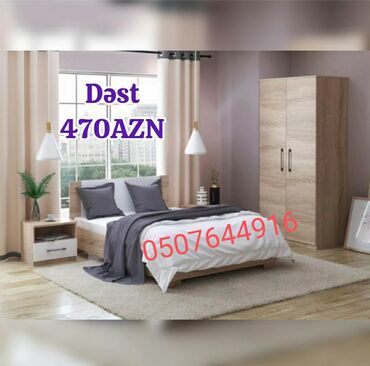 Uşaq və gənc otağı üçün dəstlər: Oğlan və qız üçün, Yeni, Təknəfərlik çarpayı, Dolab, Tumba — 12