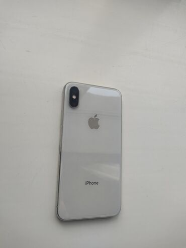 Apple iPhone: IPhone X, Б/у, 256 ГБ, Белый, Чехол, Кабель, 100 %