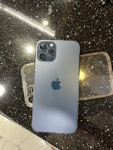 Çəngəllər: IPhone 12 Pro Max, 256 GB, Pacific Blue, Face ID