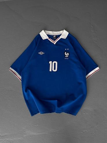 фудболный поле: Футбольная джерси сборной Франции (FFF) от Nike. - Классический синий — 1