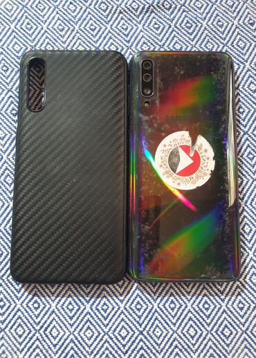 Samsung: Samsung Galaxy A50, Б/у, 64 ГБ, цвет - Серый, 2 SIM — 1