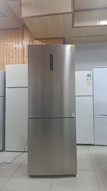 ucuz soyducular: Haier iki qapılı soyuducu, alt kamera dondurucu - Rəng: inox — 2