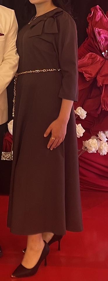 lanvin eclat: Повседневное платье, Осень-весна, Длинная модель, Трапеция, L — 1