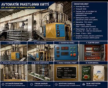 Paketləmə aparatları: Avtomatik paketləmə xətti – çay, un və digər toz məhsullar üçün nezrde — 1