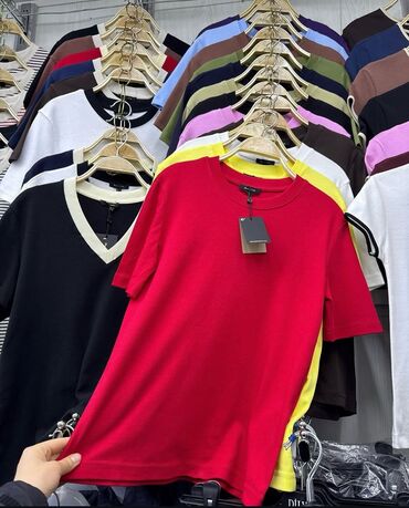 Футболки: Футболка, Классическая модель, Турция, Massimo Dutti, Хлопок, Новый, S (EU 36)
