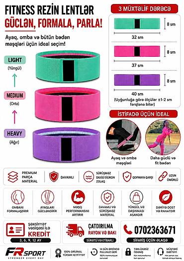 Спорт и отдых: 💥 squat band, parça ayaq juqutu, ✅ 7/24 əlaqə saxlaya bilərsiz. ✅ — 1