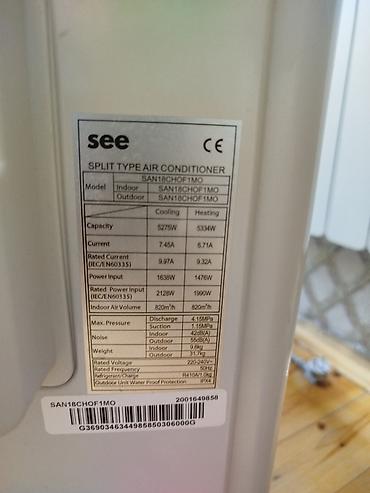 a 31: SEE split tipli kondisioner – model SAN18CHOF1MO Texniki — 2