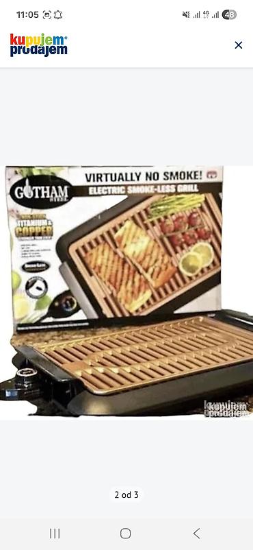 redmi note 11 kabrolar: Gotham Steel Electric Smoke-Less Grill – električni roštilj bez dima — 1