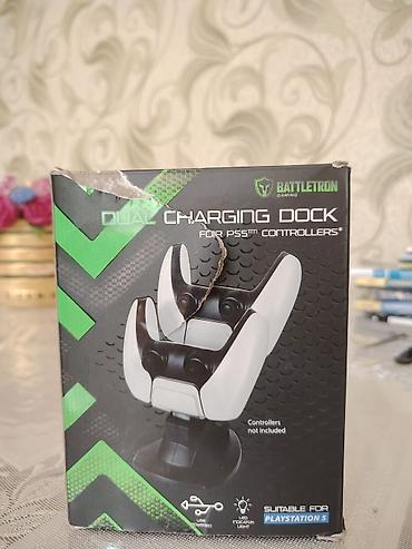 Video oyunlar üçün aksesuarlar: Məhsul: Battletron Gaming Dual Charging Dock – PS5 üçün idarəedici — 1