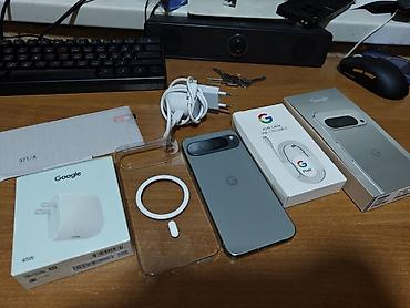 pul shark: Google Pixel 9 Pro XL, Б/у, 256 ГБ, цвет - Серый, 2 SIM — 1
