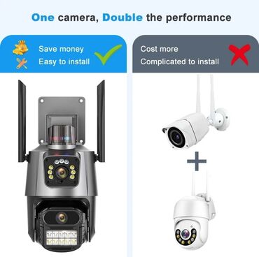 Video nadzor: Ip kamera PTZ kamera sa 2 sociva i sirenom 4k 8x zoom Kamera za — 10