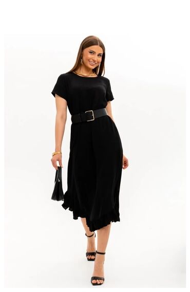 Повседневные платья: Повседневное платье, Made in KG, Лето, Длинная модель, Оверсайз, Все размеры — 12