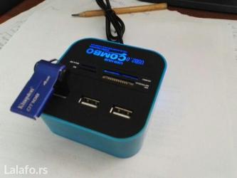 Druga oprema za računare i laptopove: Usb hub + čitač kartica izuzetan komad dodatne opreme kako za desktop — 2