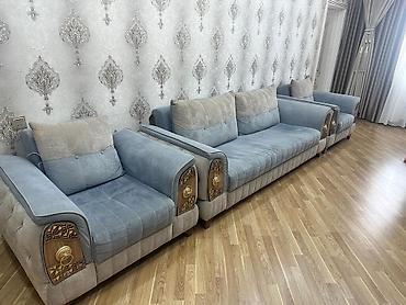 kontakt home stol stul: Mebel dəsti – 1 geniş divan + 2 kreslo - Üslub: klassik-lüks dizayn — 1