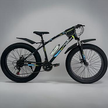 Dağ velosipedləri: №: 17034 Məhsulun adı: Dağ velosipedi VeloStrim Fitbike, qara/göy, 26" — 1