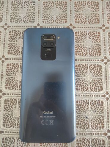 телефон fly ds105c: Redmi Note 9, 64 ГБ, цвет - Синий, Отпечаток пальца